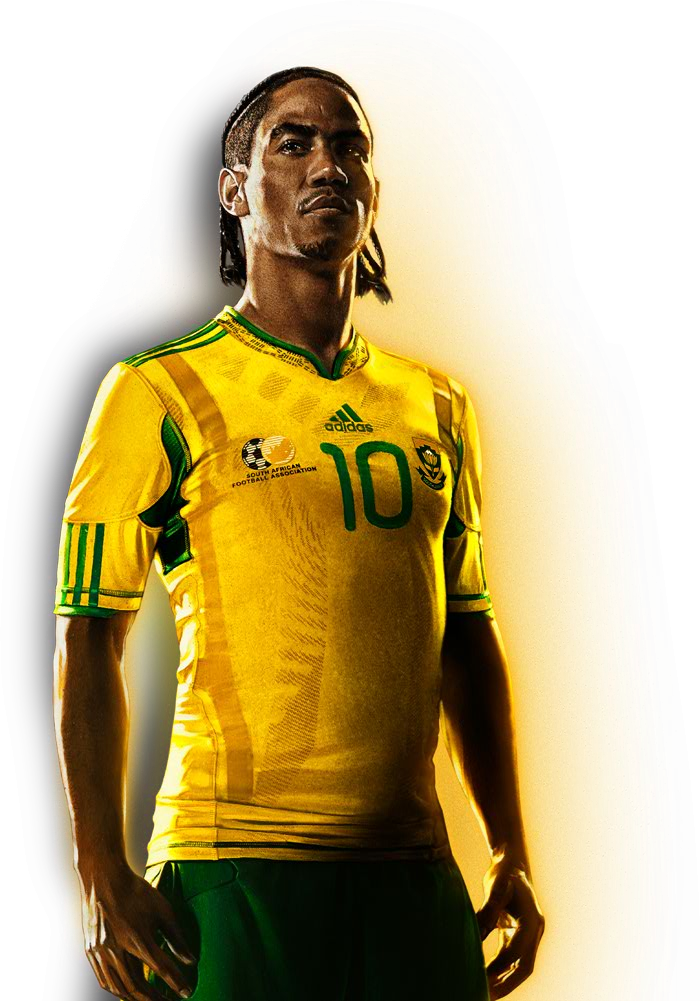 Steven Pienaar in the original illustrated artwork